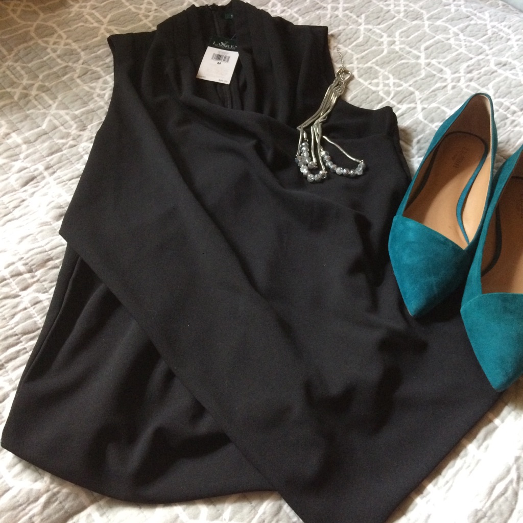 Ralph Lauren Black Sleeveless Blouse